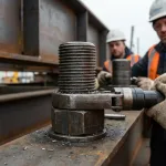 монтаж болтового соединения на высоте