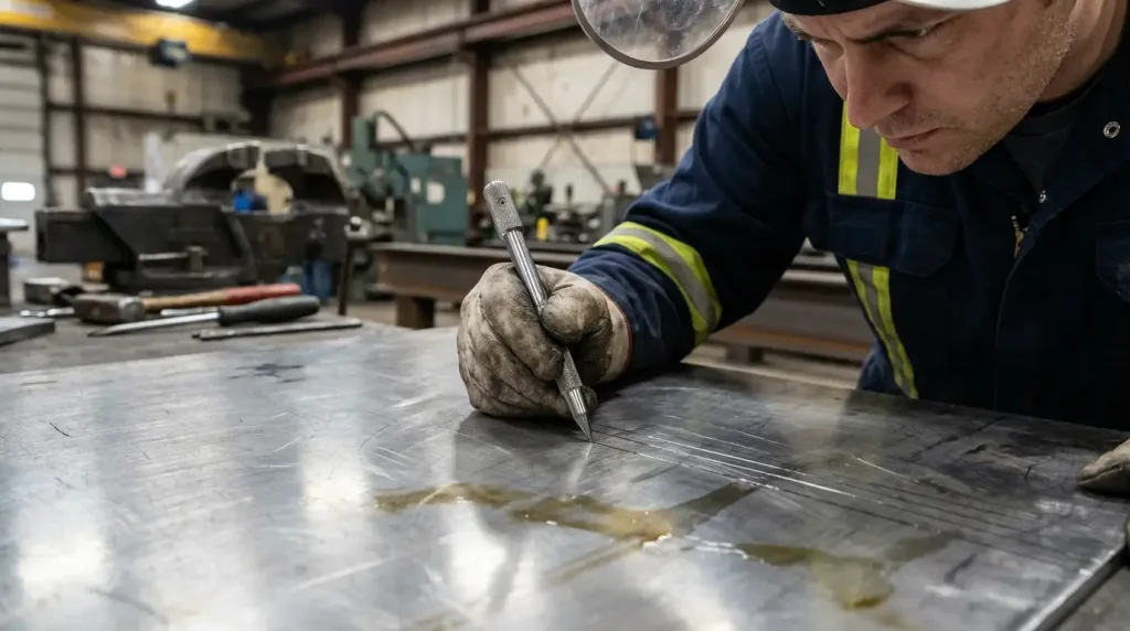 маркировка металлической детали