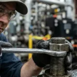 затяжка гайки на металле